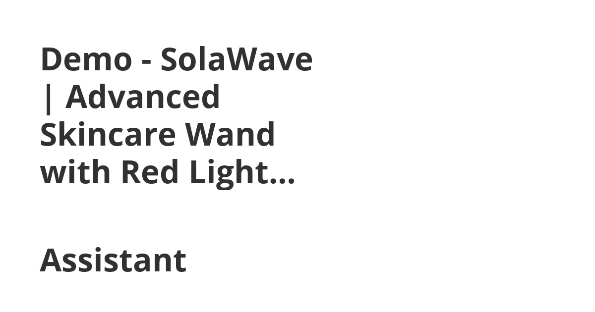 solawave skincare wand with red light therapy