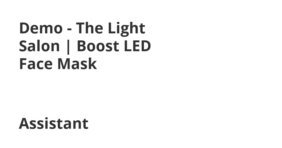 the light salon boost led face mask reviews